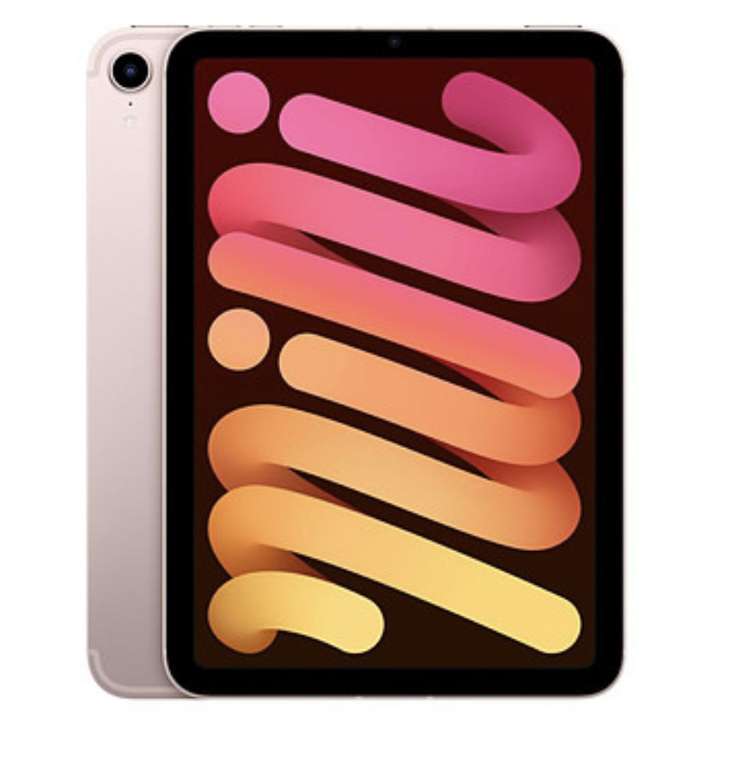 Tablette 8,3" Apple 2021 iPad Mini (Wi-Fi + Cellular, 256 Go) - Rose