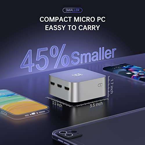 Mini PC NiPoGi, N97, 16go ram, 512go, Wifi6 (via coupon) –