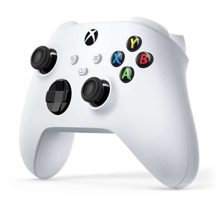 Manette Xbox Series Sans Fil Nouvelle Génération - Robot White ou Carbon Black - Xbox Series / Xbox One / Pc Windows 10 / Android / I Os