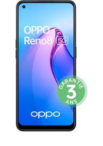 Smartphone 6.43" Oppo Reno 8 5G - AMOLED FHD+, 8 Go RAM, 256 Go (Via 50€ de bonus reprise + 50€ d'ODR)