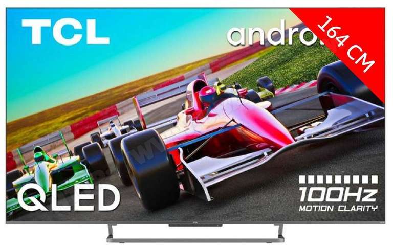 TV QLED 65" TCL 65C72 - 4K UHD, 100 Hz, Dolby Vision, Atmos, HDR10+, HDMI 2.1/eARC, VRR-Son Onkyo (via ODR 150 €)