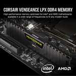 Kit mémoire Ram DDR4 Corsair Vengeance LPX 32 Go (2x16 Go) - 3200 MHz, noir