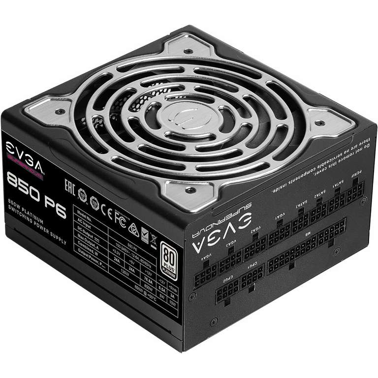 Alimentation PC EVGA Supernova 850 P6 - 850W, Platinum full modulaire
