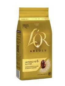Lot de 2 x 1kg Café en grains L'OR Absolu 100% Arabica