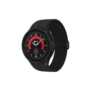 Montre connectée Samsung Galaxy Watch 5 Pro - Bluetooth, 45 mm, Noir + 1 an d'extension de garantie offert (Via coupon + ODR de 100€)