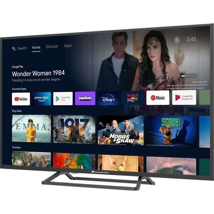 TV LED 43" Continental Edison CELED43FHDSA22B6 - FHD, Android TV