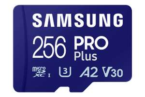 Carte Mémoire Micro SDXC Samsung Pro Plus (MB-MD256SA/EU) - 256 Go + Adaptateur SD inclus