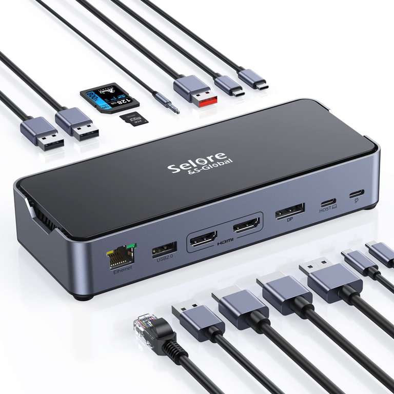 Station d’accueil USBC 15en1 Triple écran 4K/8K, PD 100W, 10Gbps — à — free download