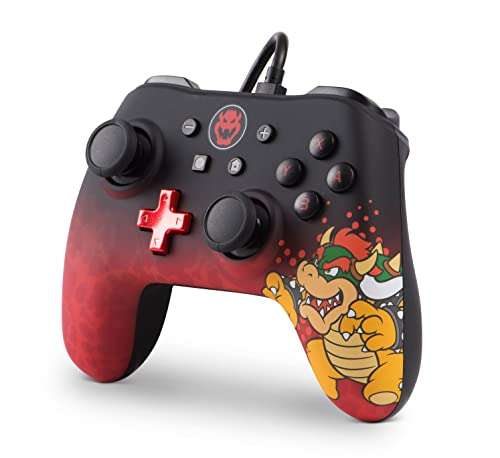 Manette filaire PowerA iConic pour console Nintendo Switch - Bowser
