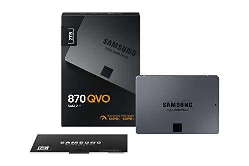 SSD Interne 2.5" Samsung 870 QVO MZ-77Q2T0BW - 2 To