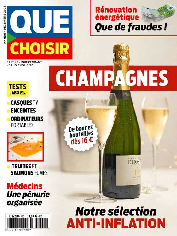 Abonnement de 12 mois (11 numéro) au magazine Que Choisir (kiosquevip.viapresse.com)