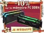 Sélection d'offres promotionnelles - Ex: 10% de réduction sur la mémoire PC DDR4