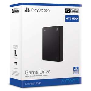 Disque Dur Externe Portable Seagate pour PS5, 4 To, Compatible avec PS4 et PS5 (STLL4000200), Noir