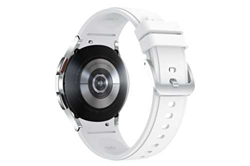 Montre connectée Samsung Galaxy Watch4 Classic 4G 42 mm, argent - lunette tournante, santé, bien-être, sport, IMC, ECG