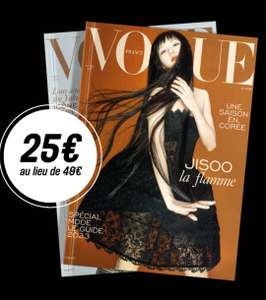 Abonnement de 12 Mois au magazine Vogue (Version Papier + digital)