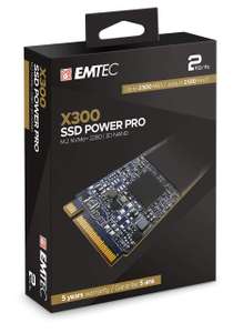 SSD interne M.2 NVMe Gen3 Emtec X300 - 2To