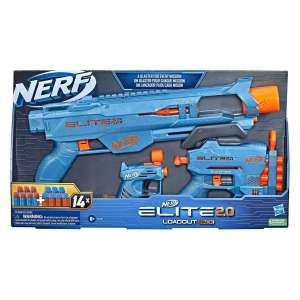 HASBRO kit Nerf Elite 2.0 Loadoutpack, 3 pistolets