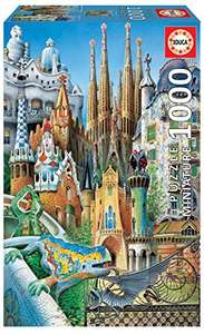 Puzzle Educa Classique 11874 : Miniature Collage Gaudi - 1000 Pièces