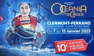 Billet en tribune d'honneur pour Océania Odyssée du Cirque - Clermont-Ferrand (63)