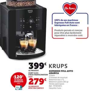 Machine à café à grain Krups Arabica Deluxe Edition YY3072FD