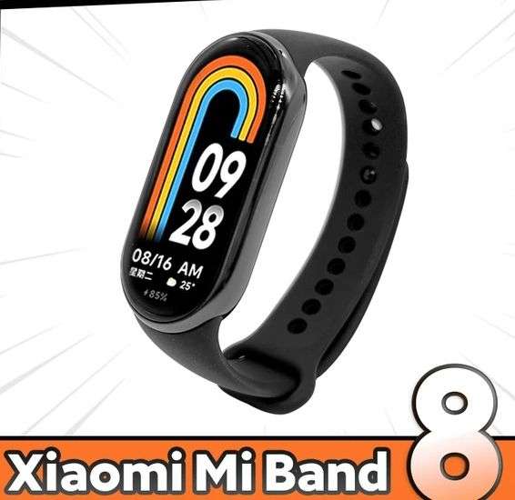 Nouveaux clients] Bracelet connecté Xiaomi Mi Band 8 (Version Chinoise) -  Noir (37,04€ pour tous) –