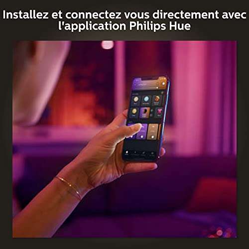 Pack 3 ampoules connectées Philips Hue GU10 White and Color
