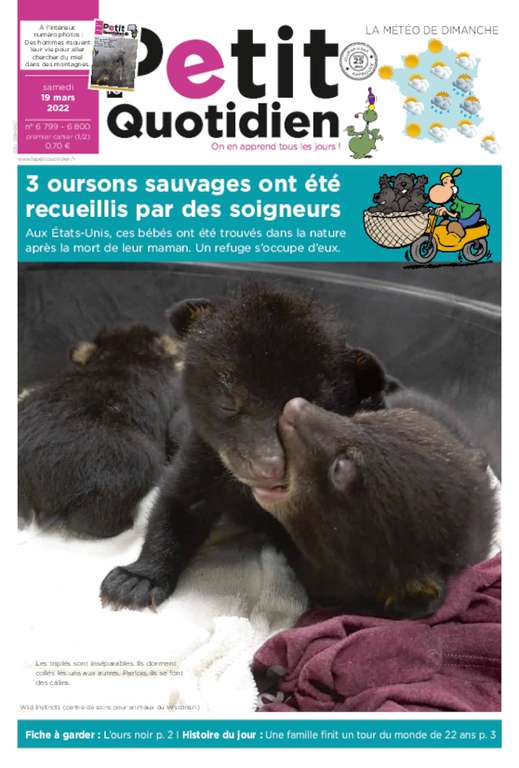 Sélection d'abonnements de 10 semaines en promotion - Ex : Le Petit Quotidien (playbacpresse.fr)