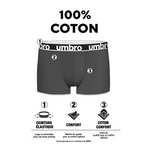 Lot de 8 Boxers Umbro Homme - 100% Coton
