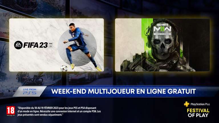 Weekend multijoueur Playstation Plus gratuit sur PS4 & PS5 (Dématérialisé)
