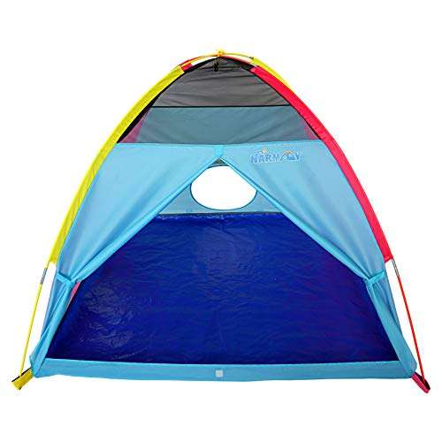 Tente pour Enfants intérieur/extérieur Narmay - 152x152x111cm, Motif éventail de Couleurs (Vendeur Tiers)