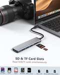 Hub USB C avec 1 port HDMI 4K à 30Hz, 3 ports USB 3.0, 1 lecteur de carte SD, 1 lecteur de carte TF (Vendeur Tiers)