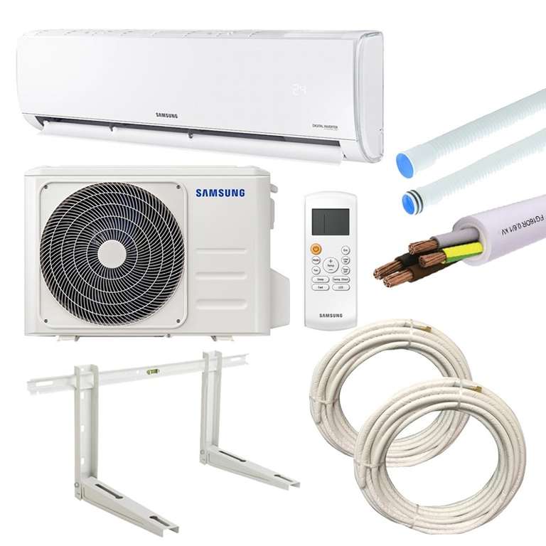 Climatiseur Samsung AR35 - 3.5KW, 12000 BTU, A++/A+, R32, avec kit d'installation