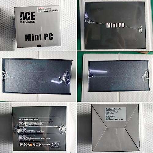 Mini PC AceMagician T8 Plus - Intel N95, RAM 16 Go, SSD 512 Go, WiFi 2.4/5G, W11 Pro (3x HDMI 4K, 3x USB 3.0, 2x RJ45) - Vendeur tiers