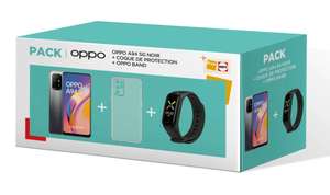 Pack Smartphone 6.43" Oppo A94 5G (AMOLED FHD+, Dimensity 800U, RAM 8 Go, 128 Go, 48+8+2+2 MP) + Coque + Bracelet Oppo Band