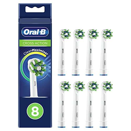 Pack de 8 Brossettes de Rechange Oral-B CrossAction Clean Maximiser
