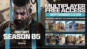 Mode Multijoueur Saison 05 jouable gratuitement sur Call of Duty: Modern Warfare II (Dématérialisé)
