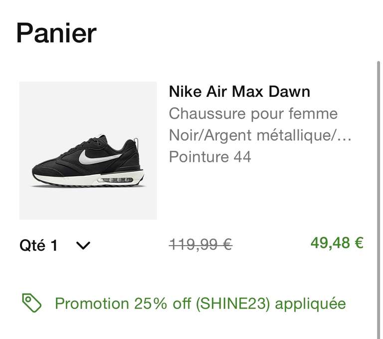 [Membres] Chaussures Nike Air Max Dawn - Du 36 au 44