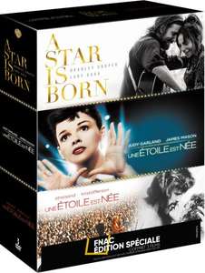 Coffret DVD 3 Films A Star Is Born en Edition Spéciale Fnac (1954 + 1976 + 2018)