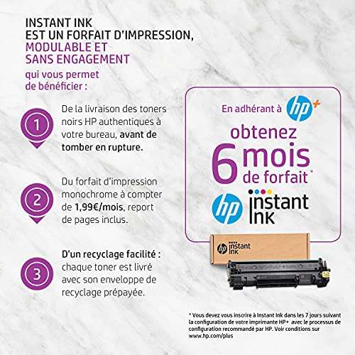 Imprimante HP LaserJet M110we (7MD66E) - Noir et Blanc