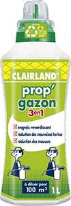 Engrais Clairland Prop'Gazon 3 en 1 (Via ODR de 5€)