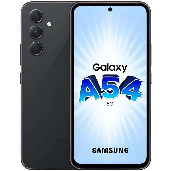 Smartphone 6.4" Samsung Galaxy A54 5G - 8 Go RAM, 256 Go (Vendeur tiers)