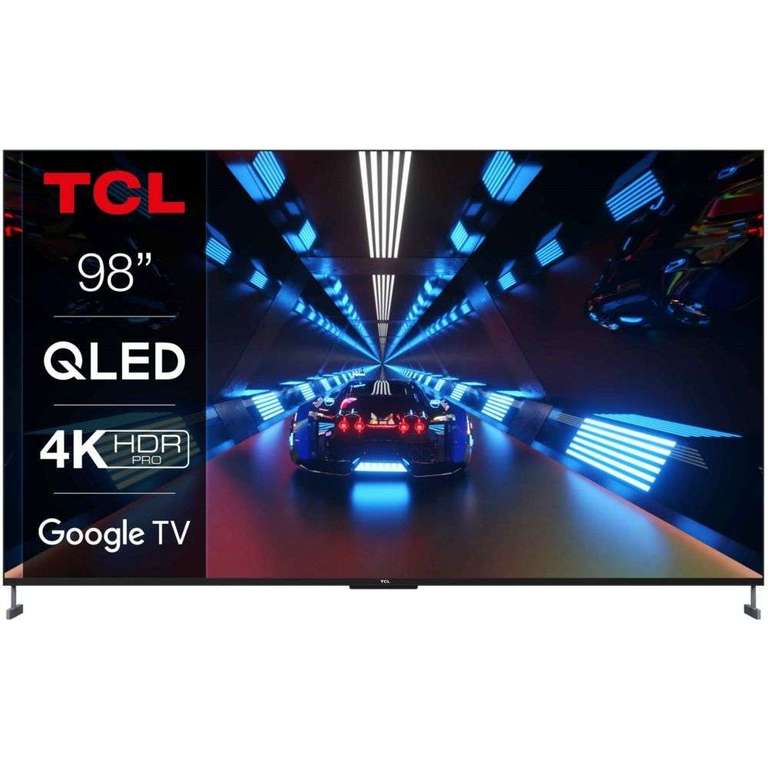 TV 98" TCL 98C735 - QLED, 4K UHD, 120 Hz, HDR Pro, Dolby Vision IQ, HDMI 2.1, VRR & ALLM, FreeSync Premium, Google TV (Via ODR de 500€)