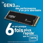 SSD Interne Crucial P3 CT4000P3SSD801 - 4To M.2 PCIe Gen3 NVMe (Édition Acronis)