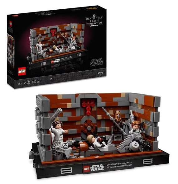 Jeu de construction Lego Star Wars - Diorama du compacteur de déchets de l'Étoile de la Mort 75339