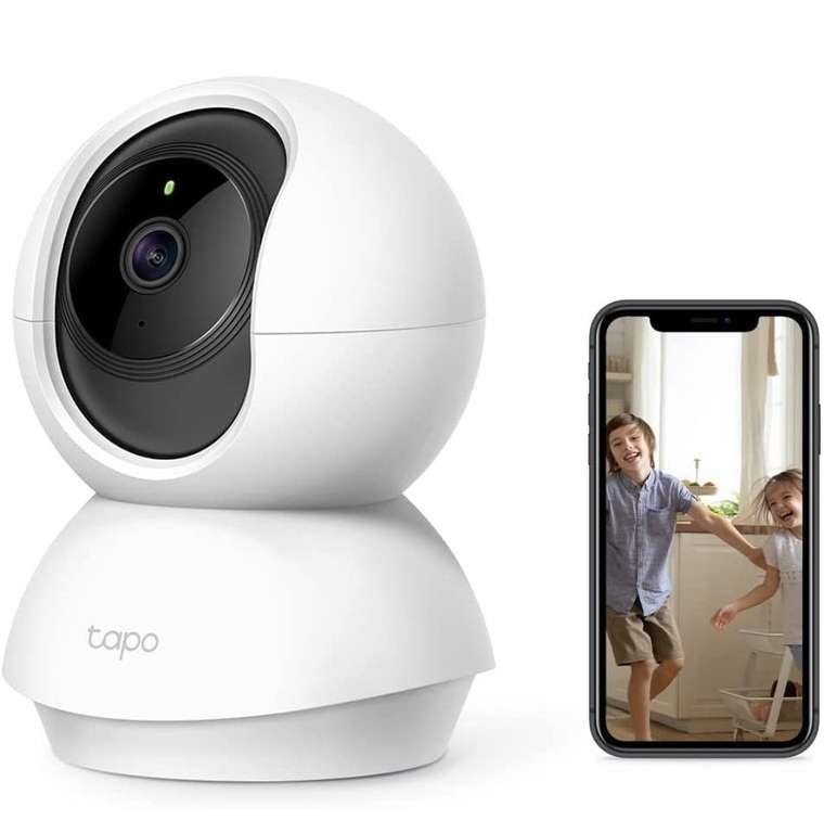 Caméra de Surveillance TP-Link Tapo - WiFi intérieure 360° Tapo C210, UHD 3MP, Détection de personne, Vision Nocturne