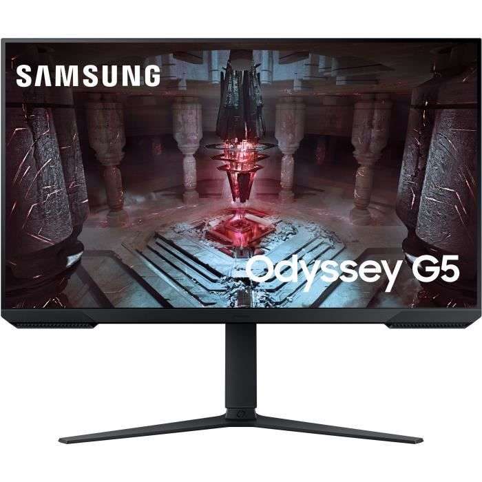 Ecran PC Samsung Odyssey G5 S32CG510EU - 32" WQHD, Dalle VA, 1 ms, 165 Hz, HDMI / DP, FreeSync Premium