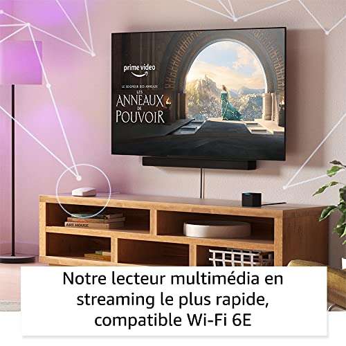 Lecteur multimédia Amazon Fire TV Cube - Wi-Fi 6E, 4K Ultra HD