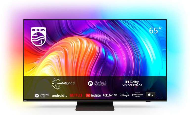 TV 65" Philips The One 65PUS8897 - LED, 4K, 100 Hz, HDR, Dolby Vision, FreeSync Premium, Ambilight, Android TV (+ 125.10€ en carte cadeau)