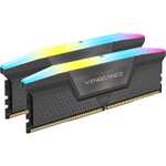 Kit mémoire RAM Corsair Vengeance RGB (CMH32GX5M2B6000Z30K) - 32 Go (2 x 16 Go), DDR5, 6000MHz, C30