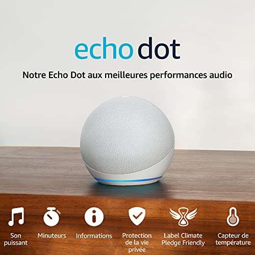 Assistant vocal Amazon Echo Dot 5 (5e génération, 2022)